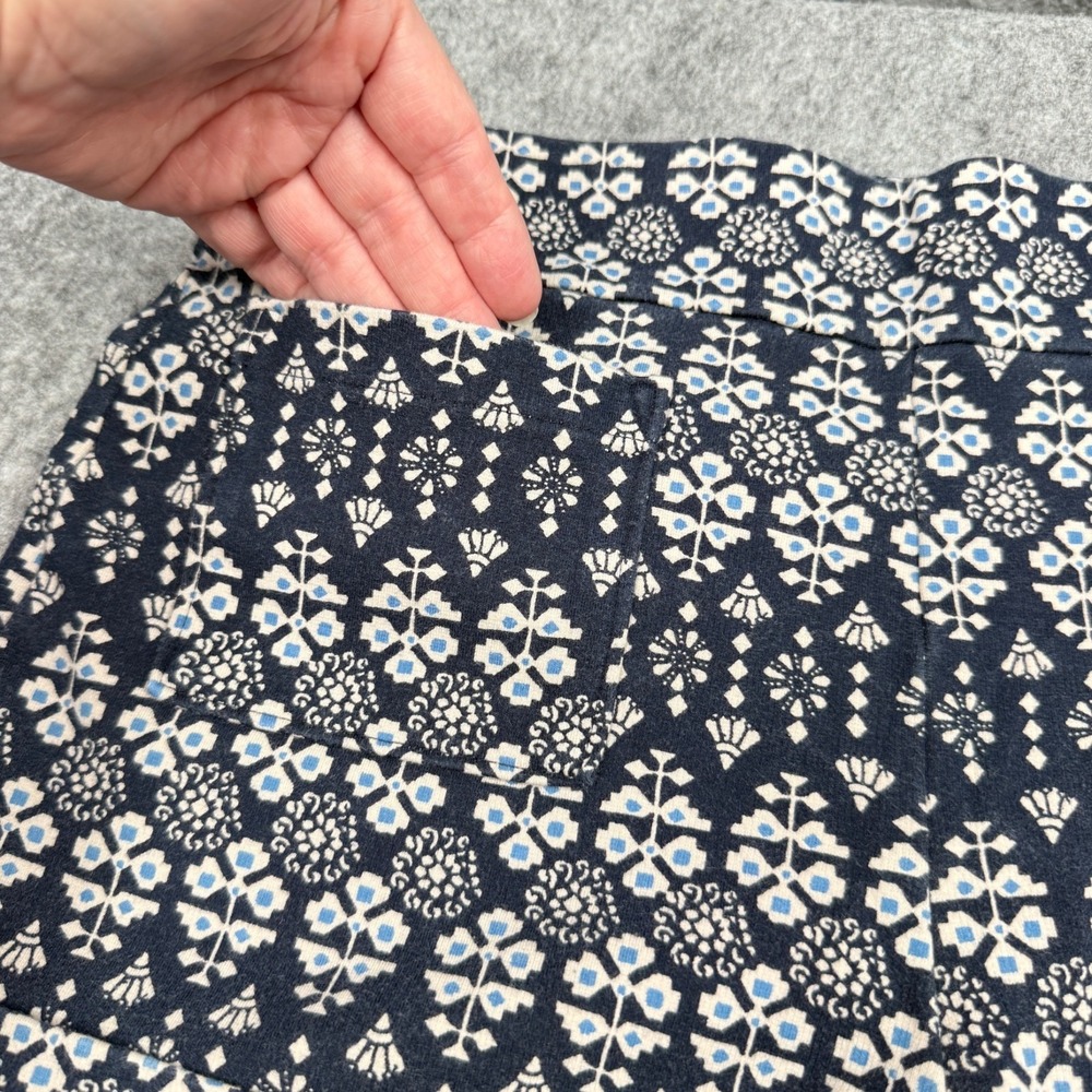 Hollister Womens Patterned Cotton Blend‎ Navy & White High-Waisted Shorts Size M - Picture 10 of 12